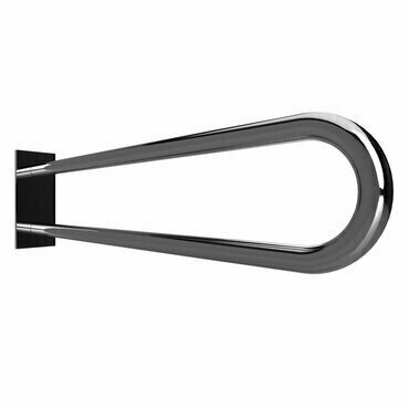 Madlo podpěrné ve tvaru U Bemeta Help 750 mm s krytkou nerez lesklý