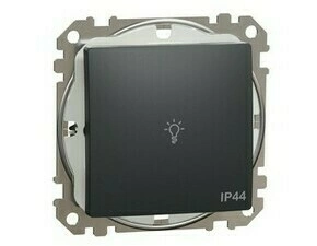 Tlačítko světlo řazení 1/0 Schneider Sedna Design IP 44 antracit