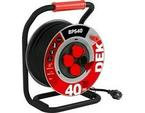 Kabel prodlužovací neoprenový na bubnu DEK BP540 40 m 2,5 mm2 IP 44
