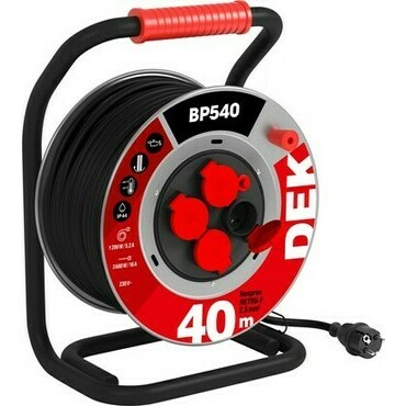 Kabel prodlužovací neoprenový na bubnu DEK BP540 40 m 2,5 mm2 IP 44
