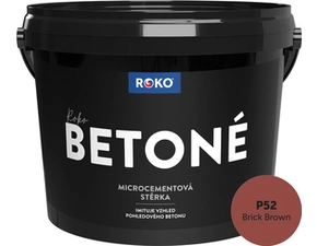 Stěrka dekorativní Roko Betoné P52 Brick Brown 14 kg