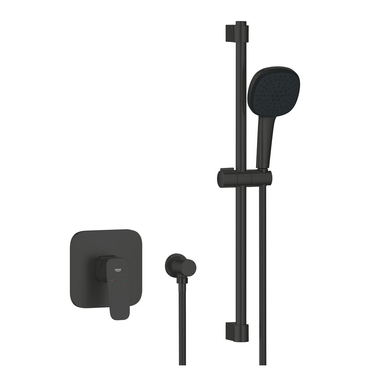 Systém sprchový Grohe Cubeo matte black se sprchou Tempesta 110 1053352430