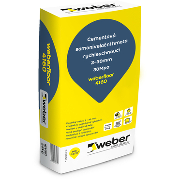 Hmota samonivelační weberfloor 4160 25 kg