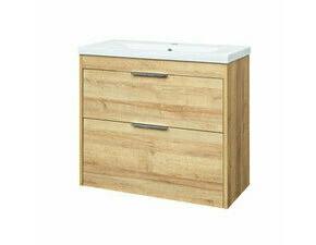 Skříňka s umyvadlem Mereo VIGO CN322 81 cm dub Riviera