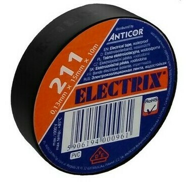 Páska elektroinstalační Anticor 211 Electrix černá