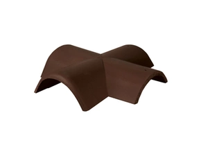 Hřebenáč rozdělovací X Bramac Novo se dvěma příchytkami tmavohnědá