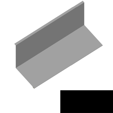 Lemování ke zdi rovnoběžné s okapem RS250S-135 PU 50 MAX MN131 černá