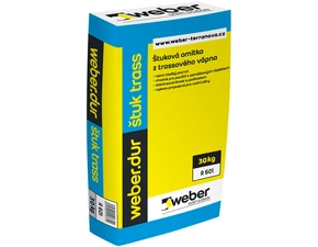 Omítka štuková z trassového vápna weberdur štuk trass 30 kg