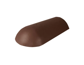 Hřebenáč koncový Bramac Protector Plus s vrutem tmavohnědá