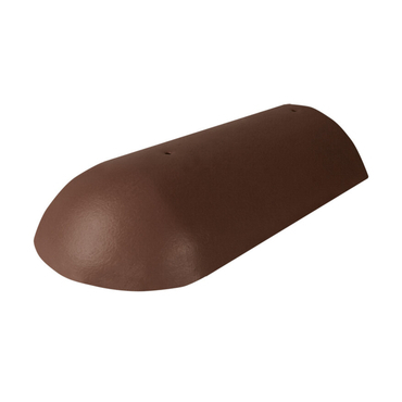 Hřebenáč koncový Bramac Protector Plus s vrutem tmavohnědá