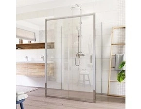 Dveře sprchové + boční stěna Mereo Lima CK85523K 800×1 200×800 mm chrom/čiré sklo