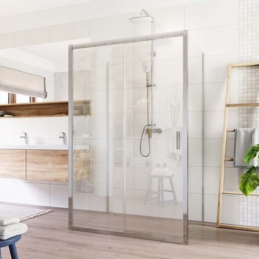 Dveře sprchové + boční stěna Mereo Lima CK85723K 900×1 000×900 mm chrom/čiré sklo