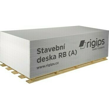 Deska sádrokartonová Rigips RB (A) 12,5×1 250×2 000 mm
