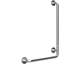 Držadlo nástěnné opěrné Bemeta Help 890 mm pravé s krytkou, skládané nerez matný