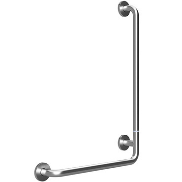 Držadlo nástěnné opěrné Bemeta Help 890 mm pravé s krytkou, skládané nerez matný