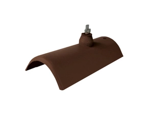 Hřebenáč hromosvodový Bramac Novo s příchytkou tmavohnědá