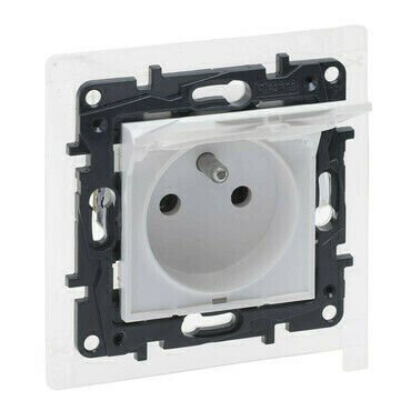 Zásuvka 230 V jednonásobná Legrand Niloé Step IP 44 bílá