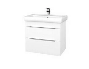 Skříňka umyvadlová Dřevojas PROJECT BENEFIT SZZ2 70 bílá lesk/bíílá lesk vč. umyvadla Q