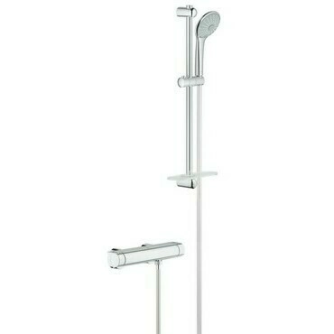 Baterie vanová termostatická Grohe Grohtherm 2000 chrom se sprchovou soupravou 34195001