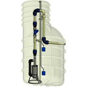 Set bez šachty Pumpa Classic set INOX Morava 5-16-J 1,1 kW kabel 10 m 400 V