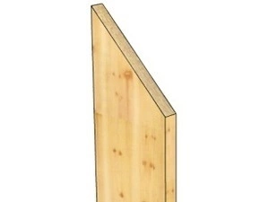 Plotovka dřevěná šikmina jednostranná 18×89×1000 mm