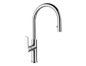 Baterie dřezová stojánková Mereo Dita CBE20104D s výsuvnou sprškou chrom