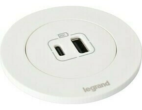 Zásuvka zapuštěná Incara Legrand Disq 60 1× USB A+C