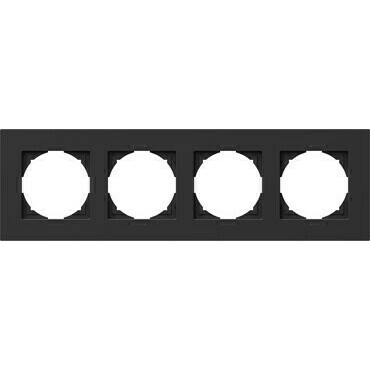 Rámeček TEM Logiq čtyřnásobná černá