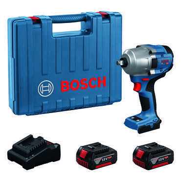 Utahovák rázový AKU Bosch GDS 18V-780 (2× AKU 5 Ah)
