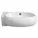 Umývátko rohové Sapho Ribera 430×285 mm baterie vlevo AR498