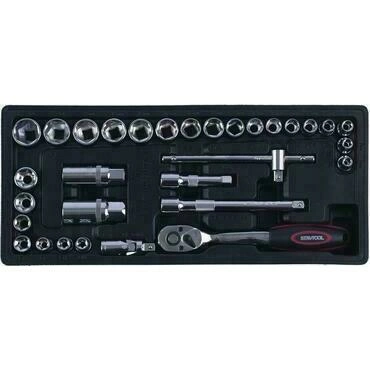 Sada šestihranných hlavic STAVTOOL PWT110 6–22 mm 3/8˝ 31 ks