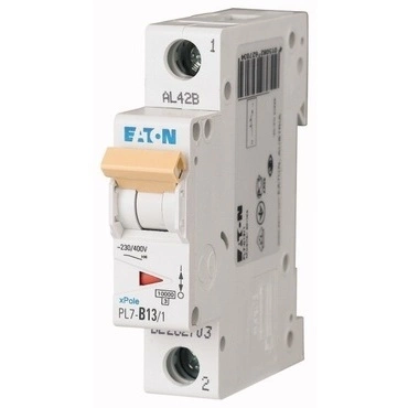 Jistič Eaton PL7-B13/1 10 kA B 13 A