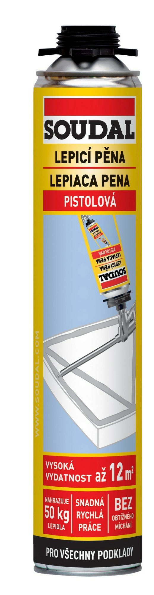 SOUDAL Pěna lepicí Soudal pistolová 750 ml