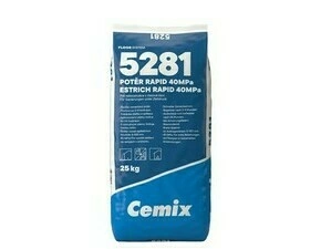 Potěr cementový Cemix 5281 RAPID 25 kg