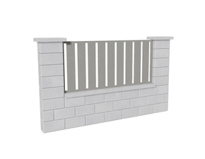 Výplň plotová DEKMETAL STECCA 2A094 grey aluminium