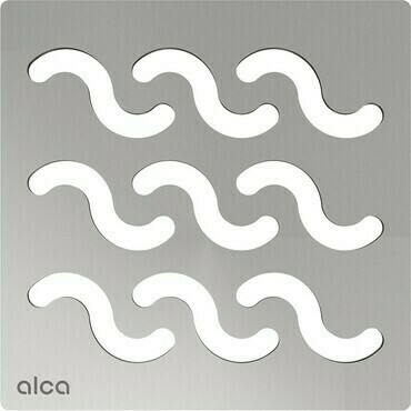 Mřížka designová Alca MPV002 102×102 mm nerez lesk