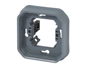 Rámeček s montážní deskou Legrand Plexo jednonásobná šedá