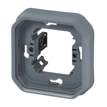 Rámeček s montážní deskou Legrand Plexo jednonásobná šedá