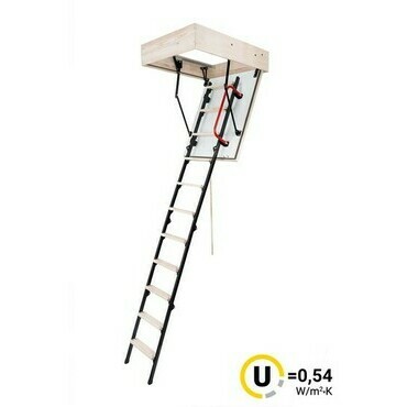 Schody půdní protipožární OMAN Mini EI 45 90x70 cm (2,8 m)