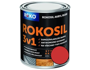 Barva samozákladující Rokosil akryl 3v1 RK 300 8140 červená světlá, 3 l