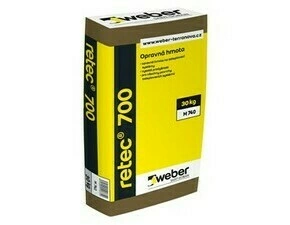 Hmota opravná na zateplovací systémy webertherm retec 700 30 kg
