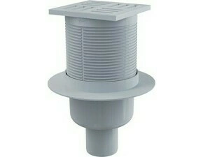 Vpust podlahová Alca APV6111 105×105 mm DN 50 přímá plast mřížka