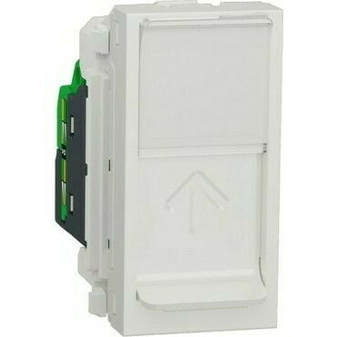 Zásuvka datová Schneider Unica Nová CAT5e 1× RJ45 1 modul bílá