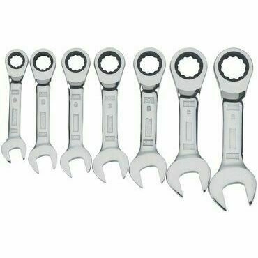 Klíče očkové/ploché krátké DeWALT DWMT19261-0 10–19 mm 7 ks