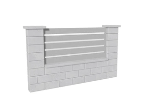 Výplň plotová DEKMETAL TAVOLA MMA96 white aluminium