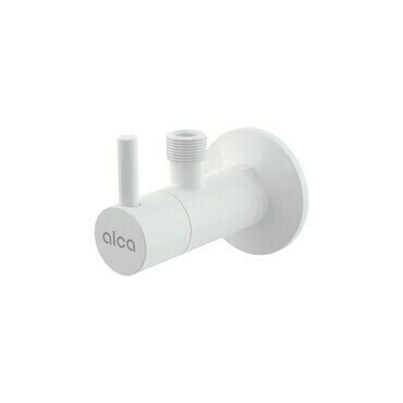 Ventil rohový Alca ARV001B 1/2"×3/8" s filtrem bílá-lesk
