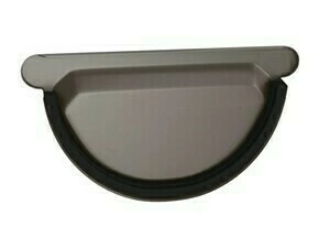 Čelo žlabu s těsněním DEKRAIN ROBUST 250 RAL 8014 Testa di Moro