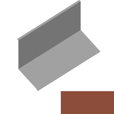 Lemování ke zdi rovnoběžné s okapem RS312S-135 SP 25 2M264 cihlově hnědá