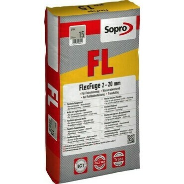 Hmota spárovací Sopro FlexFuge stříbřitě šedá 25 kg