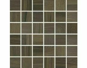 Dlažba Rako BOARD 5×5 cm (set 30×30 cm) tmavě hnědá DDM05144